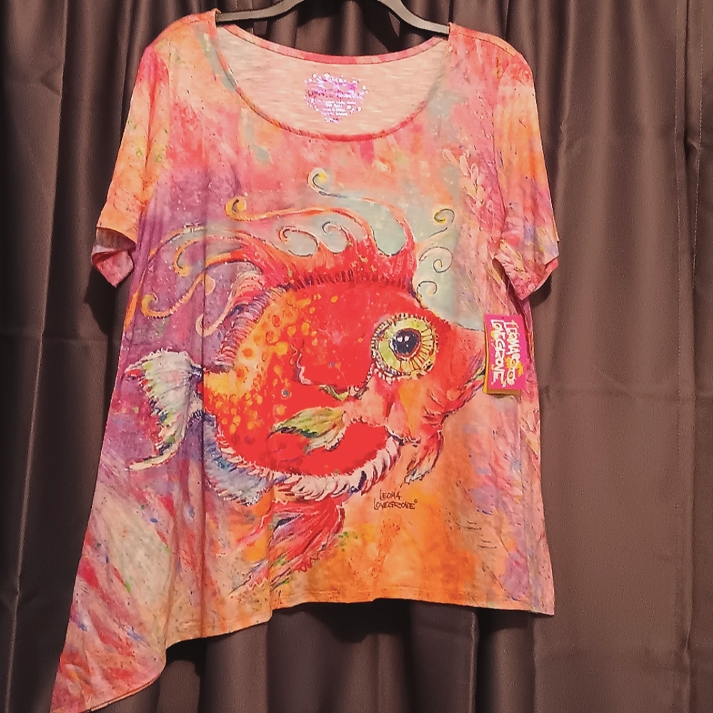 New LEOMA LOVEGROVE nwt puffer fish Top Women's shirt